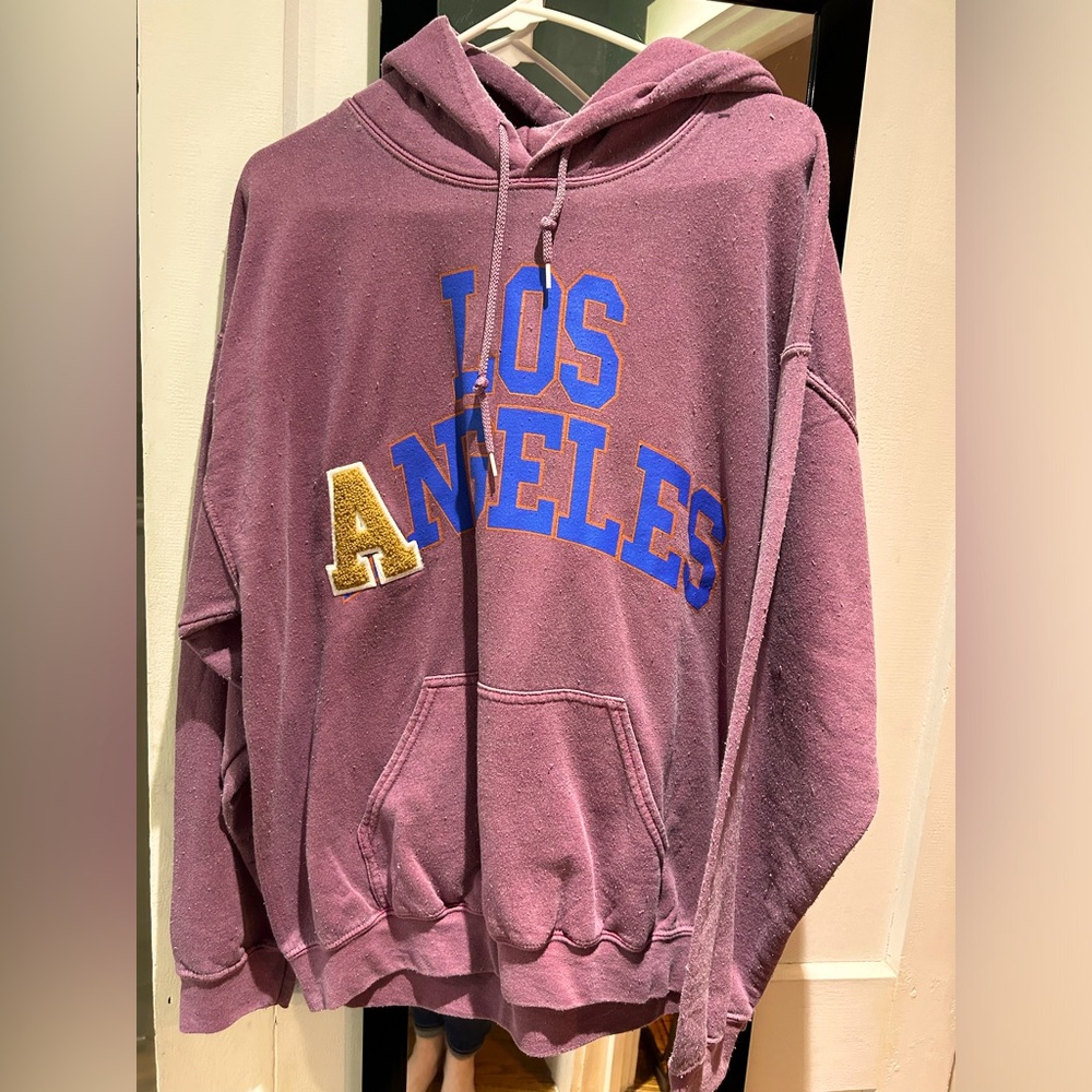 Los Angeles Burgundy Hoodie